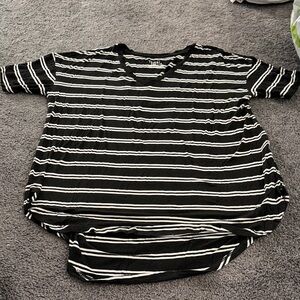 Black and White Striped T-Shirt